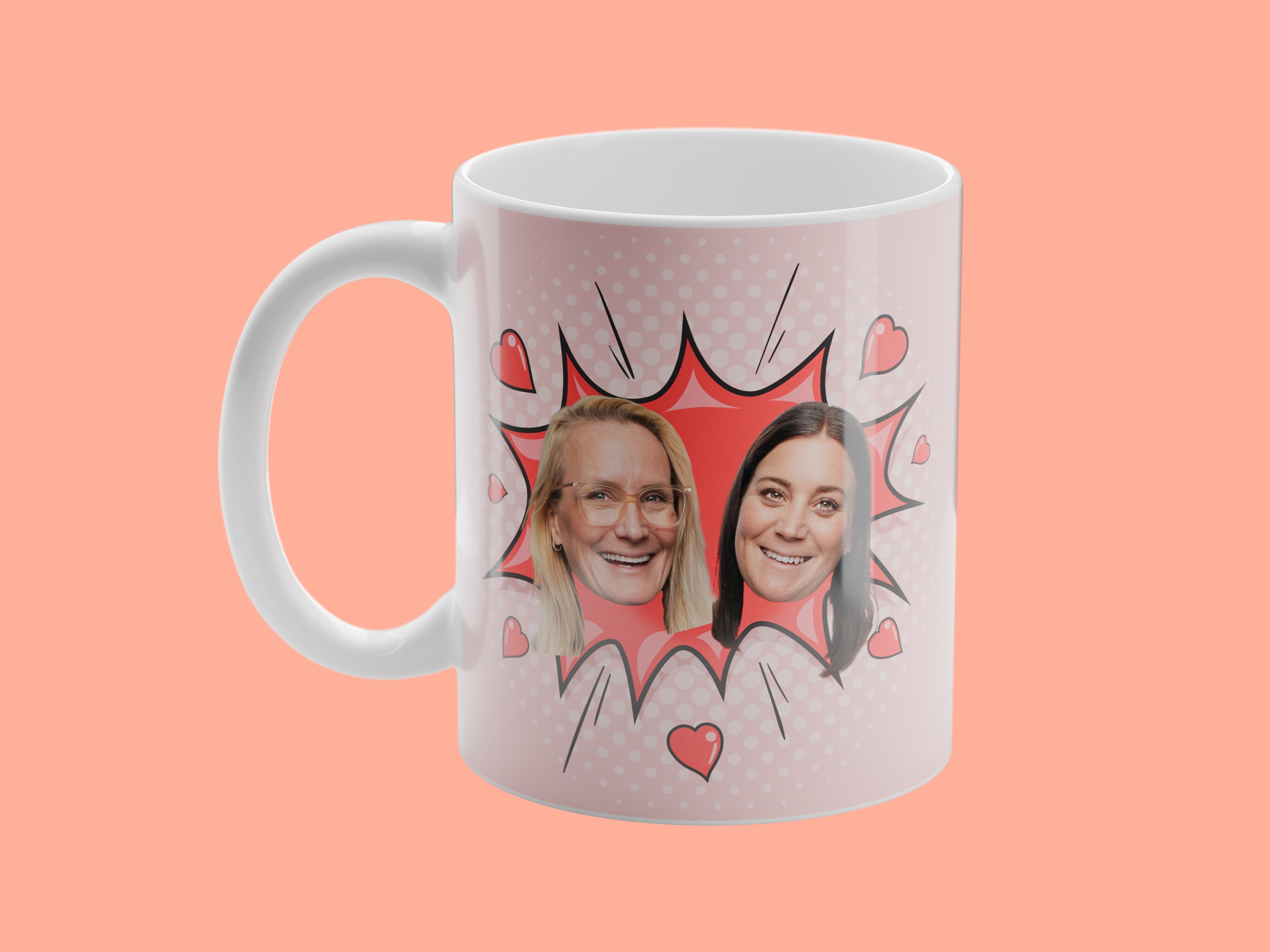 Personalisierte Tasse - Cartoon Love