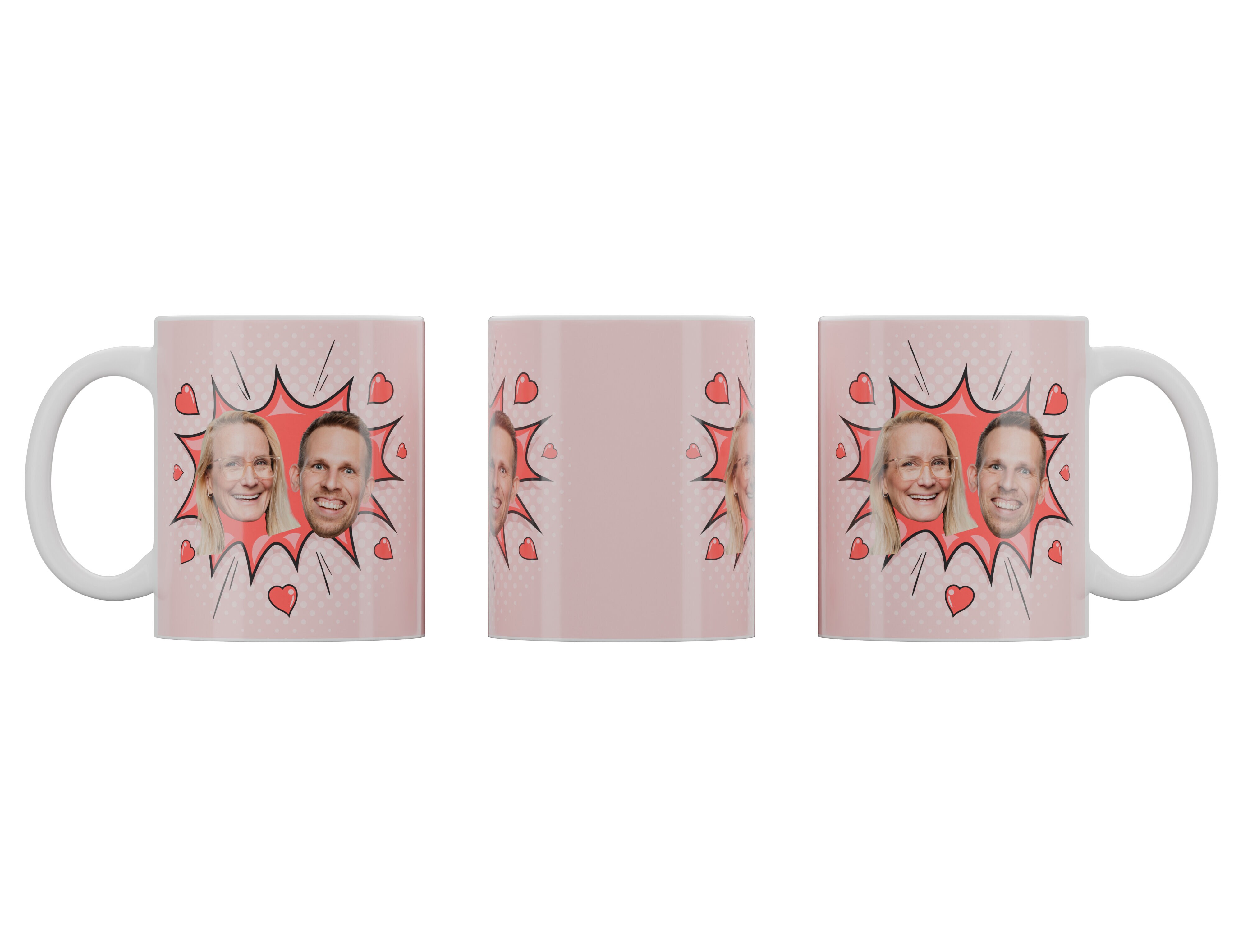 Personalisierte Tasse - Cartoon Love