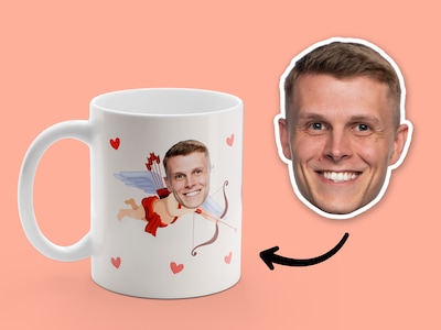 Personalisierte Tasse - Happy Valentine's Day