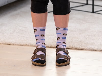 Personalisierte Socken mit Foto - Psst I Love You
