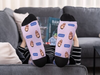 Personlige sokker med foto - Psst I Love You