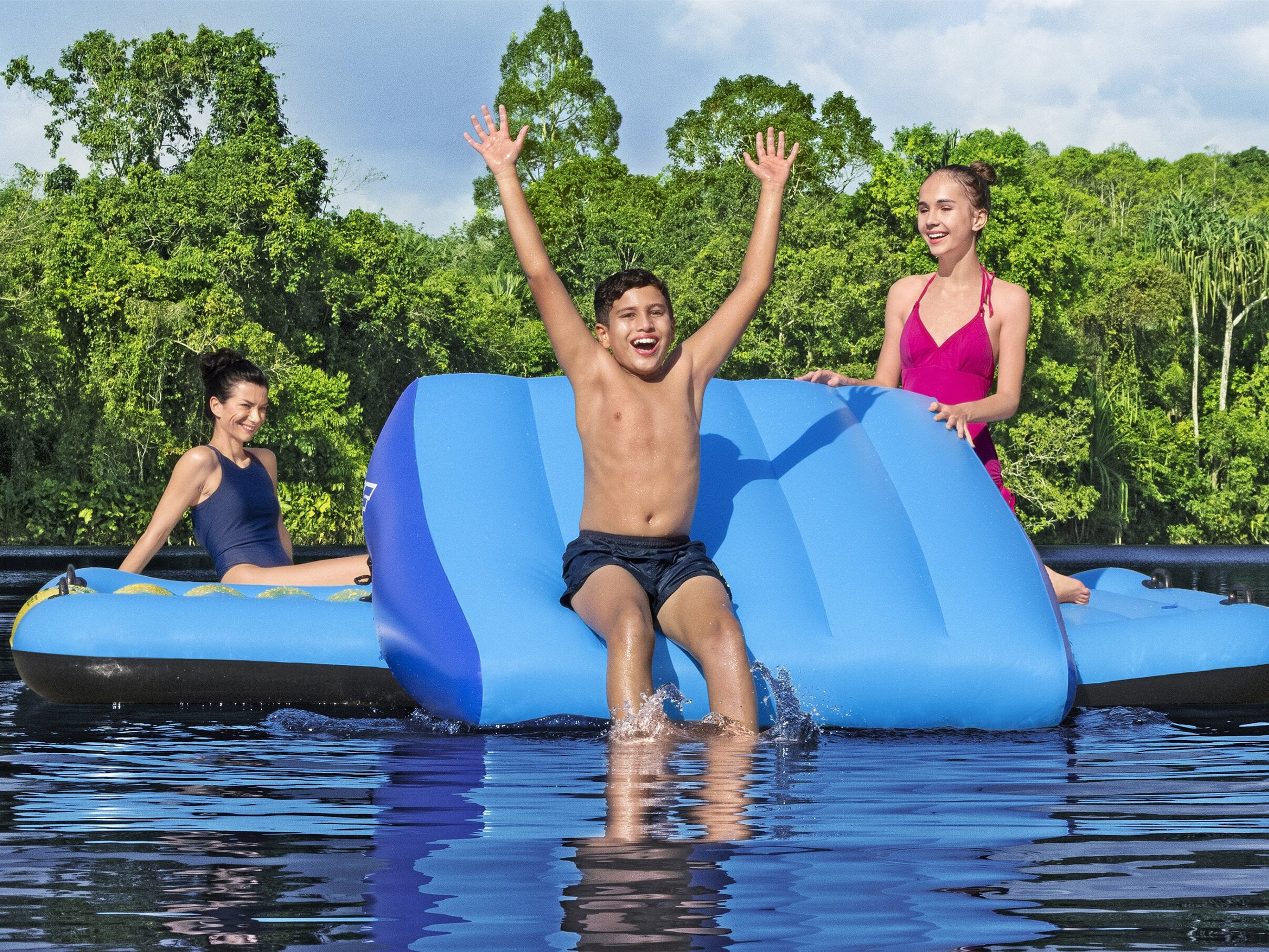 Oppustelig Flåde med Rutchebane - Bestway