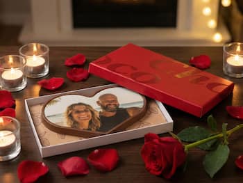 Personligt Chokoladehjerte med eget foto