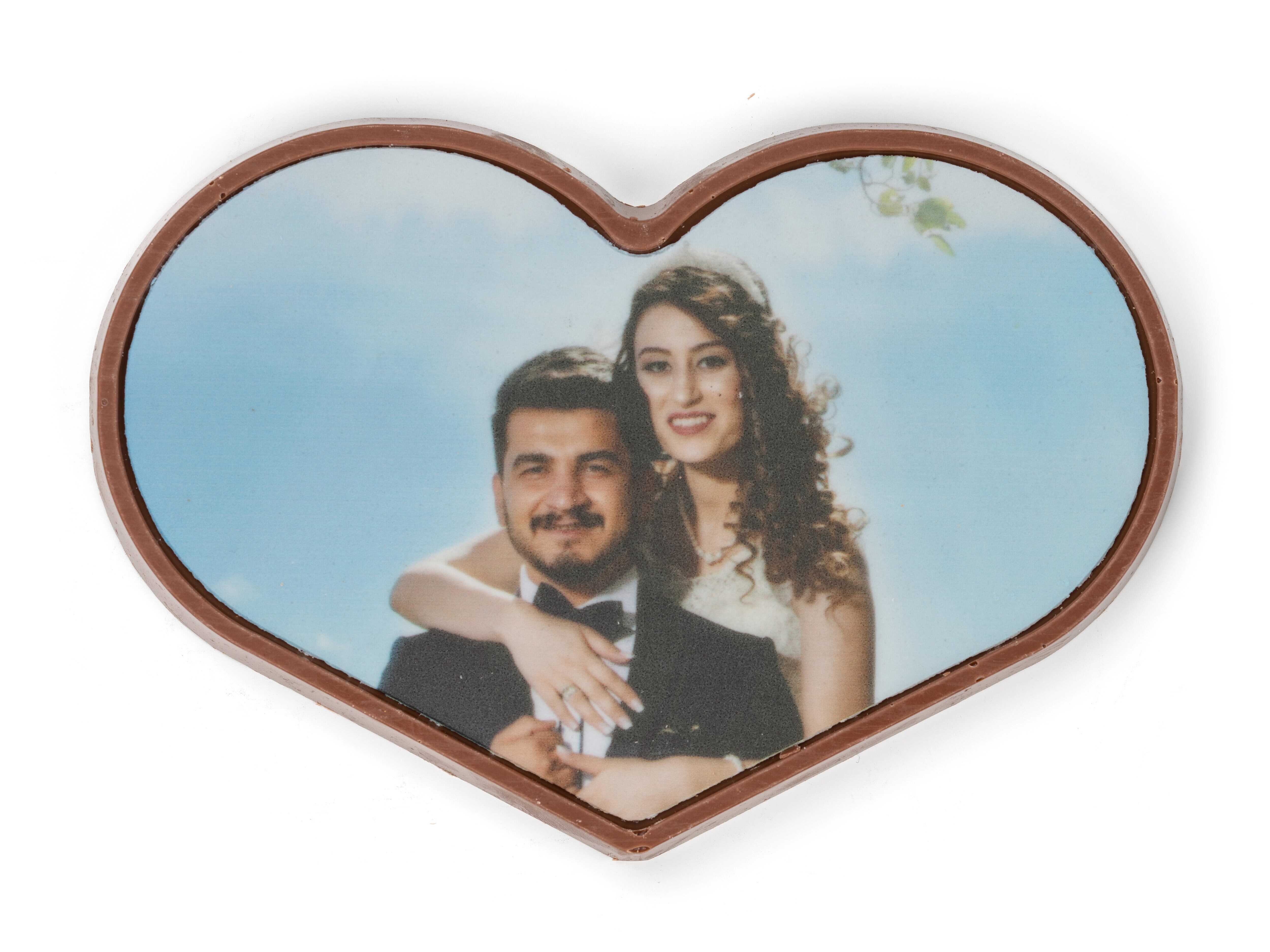 Personligt Chokoladehjerte med eget foto