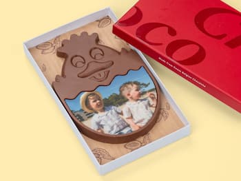 Osterschokolade mit eigenem Foto