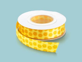 Gavebånd Satin 15m - Sitronskiver