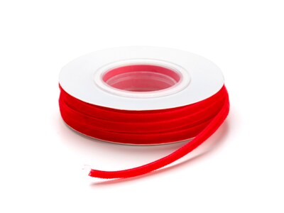 Presentband Sammet 10m - Röd