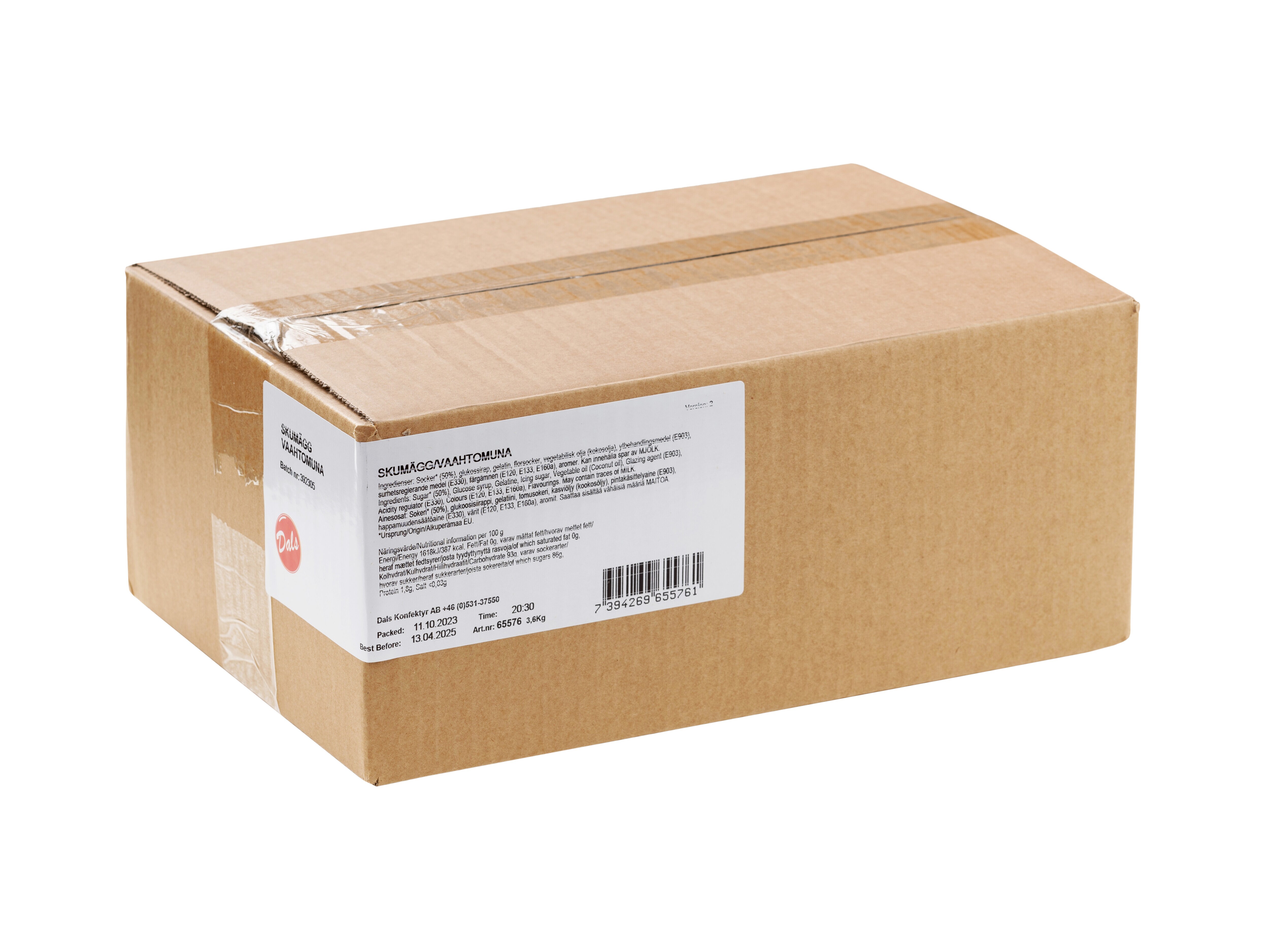 Dragerte Skumegg Smågodt 3,6 kg