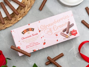 Baileys Strawberries & Cream Chocolate Twists
