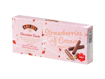 Baileys Strawberries & Cream Chocolate Twists