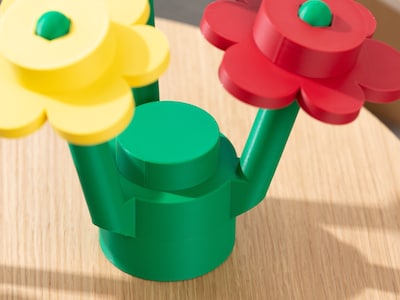 Retro Blume - Groß