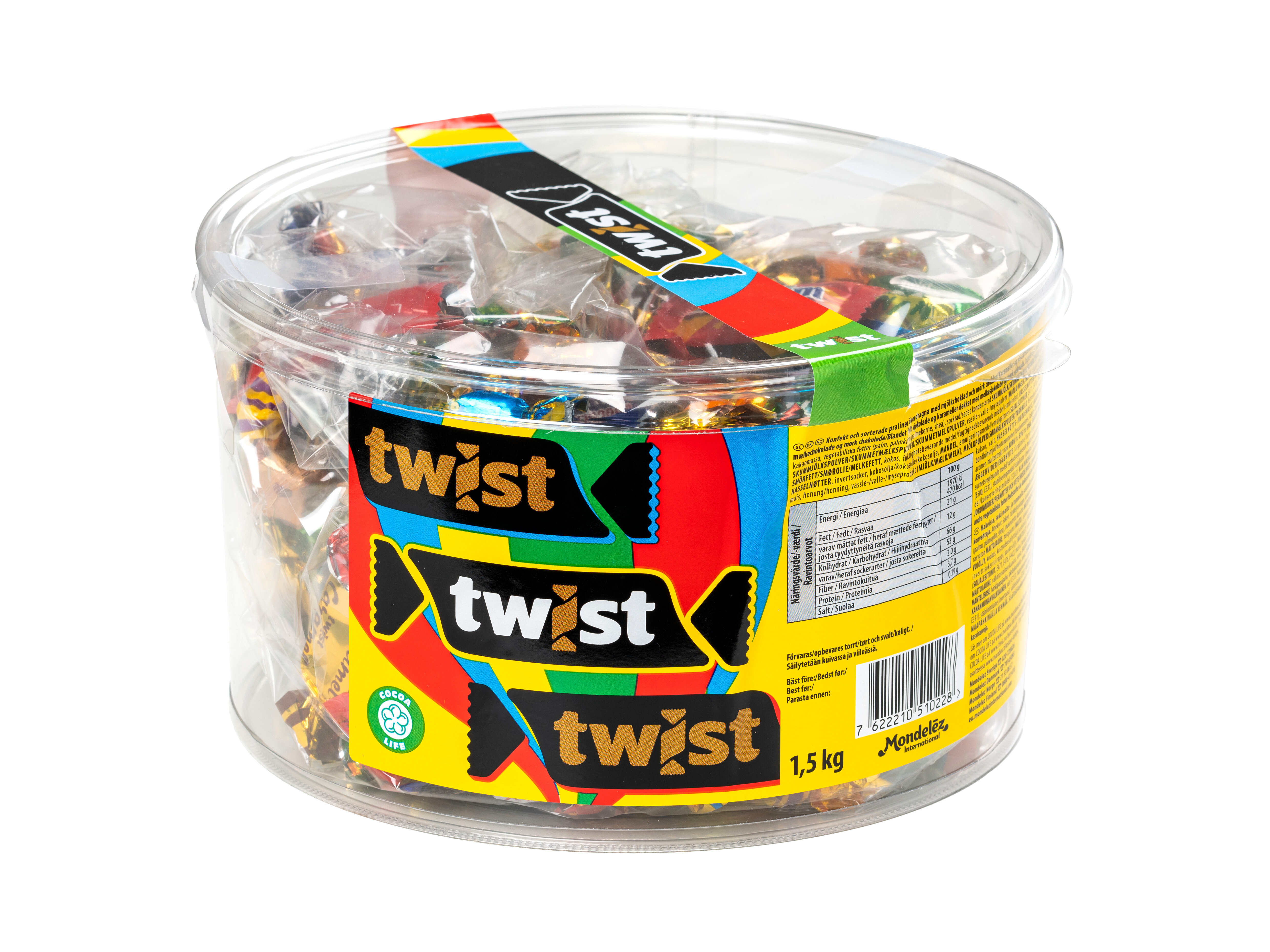 Twist Bland-selv slik i kasser 1,5 kg