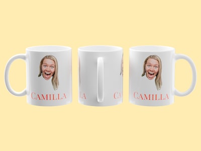 Personalisierte Tasse mit Name und Foto
