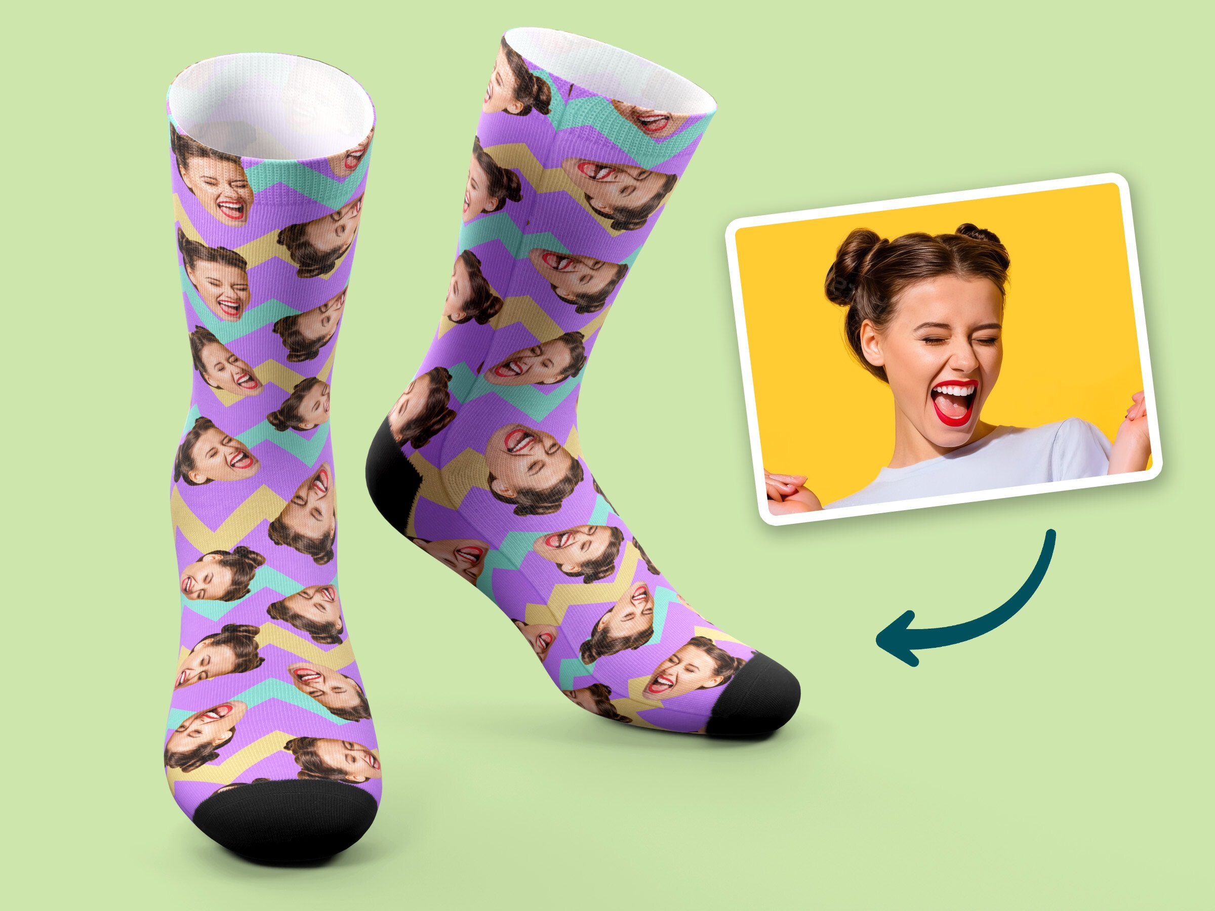 Henkilökohtaiset Sukat Valokuvalla - Pääsiäinen