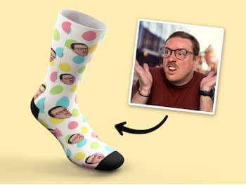 Personalisierte Socken mit Foto - Osterei