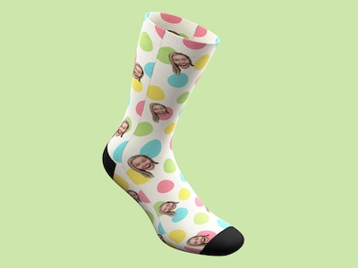 Personalisierte Socken mit Foto - Osterei