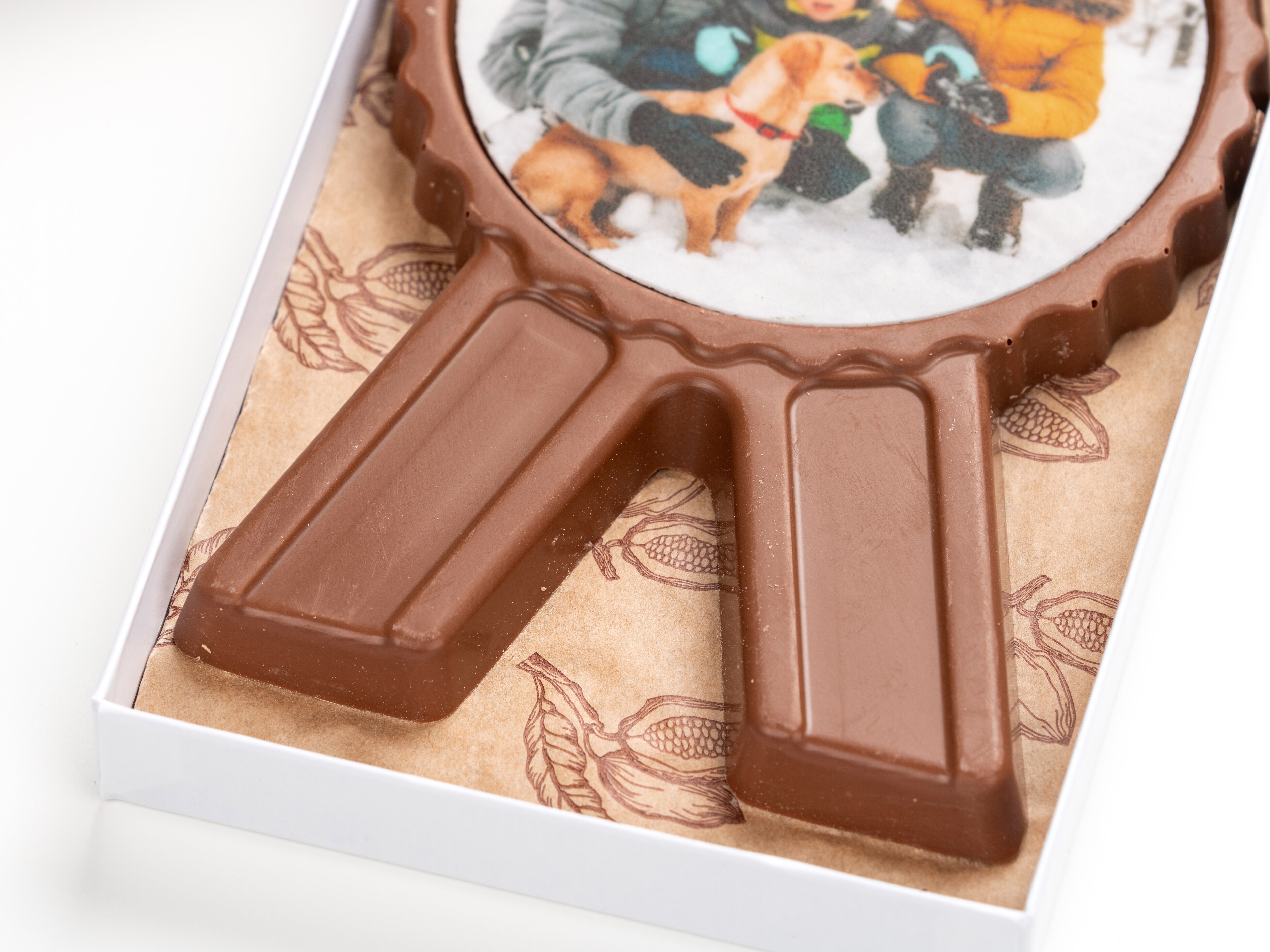 Sjokolademedalje med eget bilde