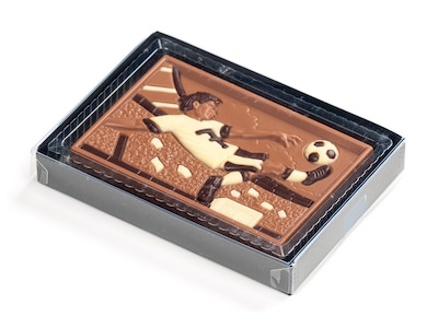 Chokladask Fotbollsspelare