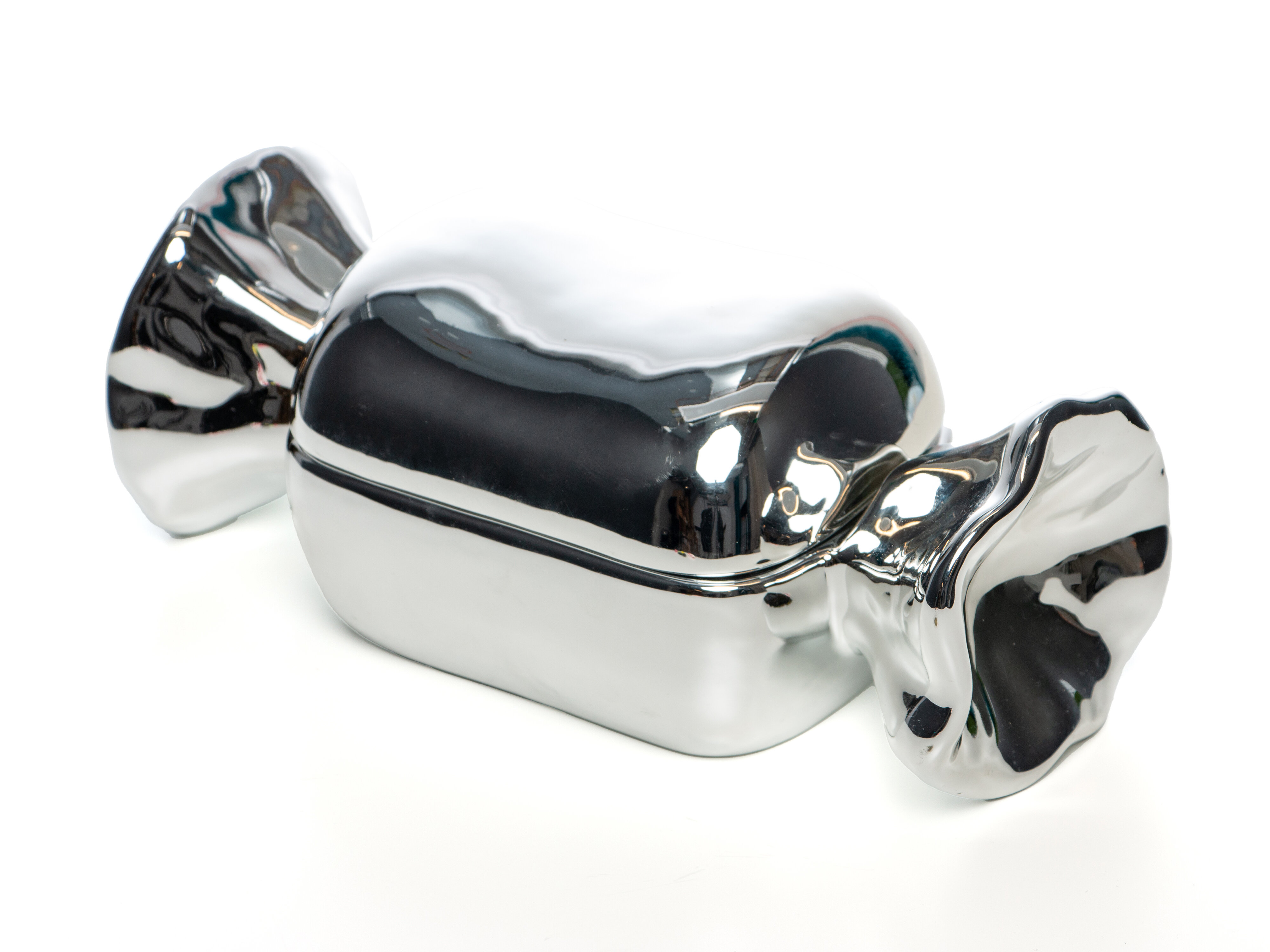 Silvrig Karamellskål