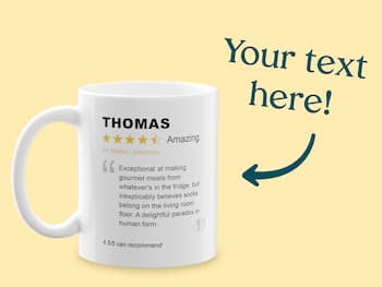 Personligt Krus med Positiv Bedømmelse