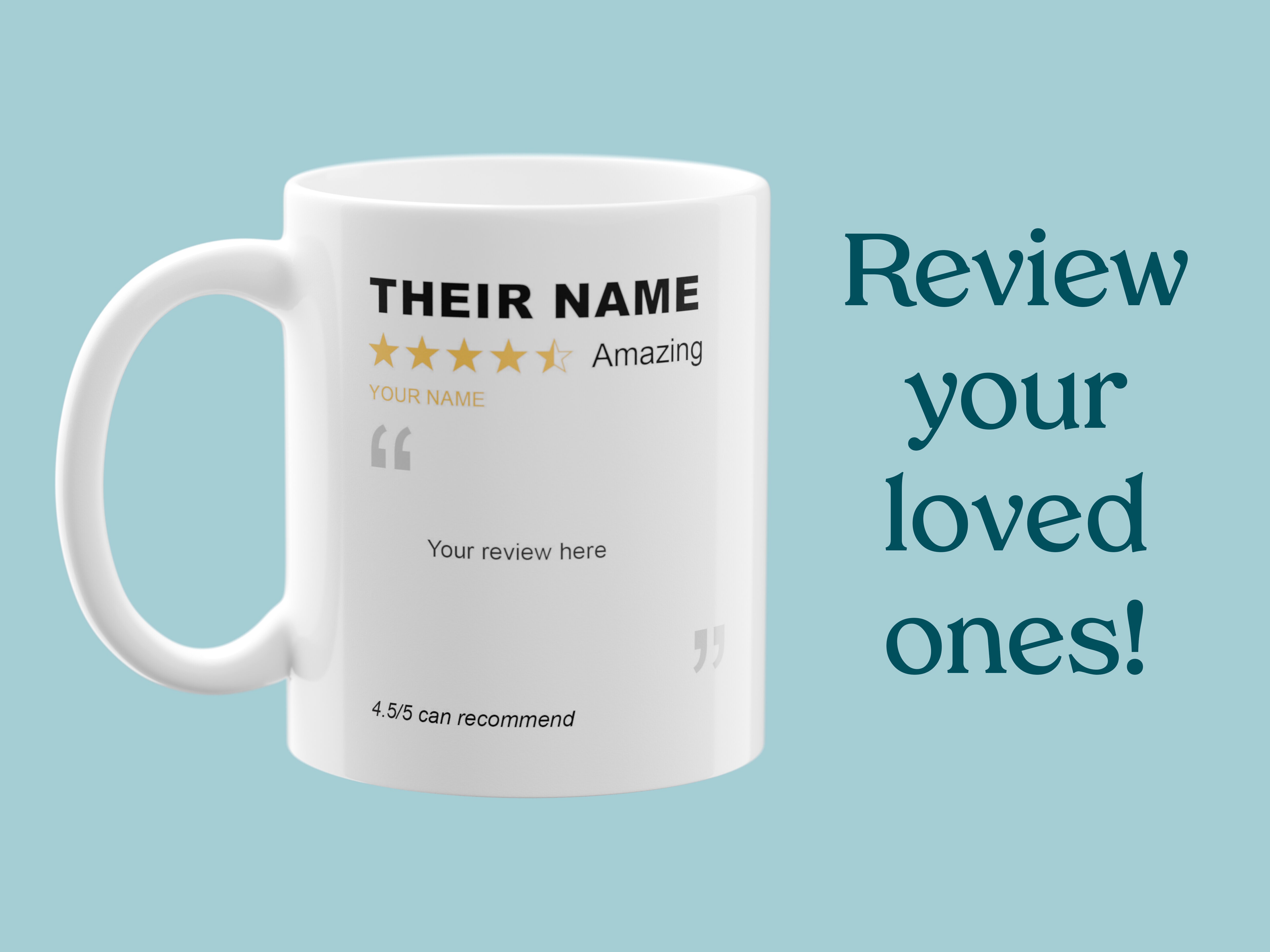 Personligt Krus med Positiv Bedømmelse