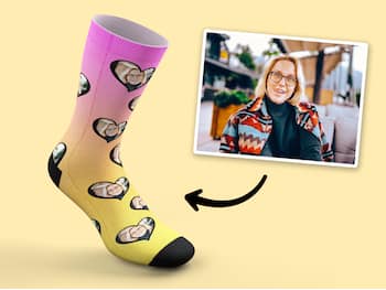 Personalisierte Socken mit Gesicht - Song Contest