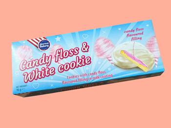 Candy Floss & White Cookie Kjeks - American Bakery