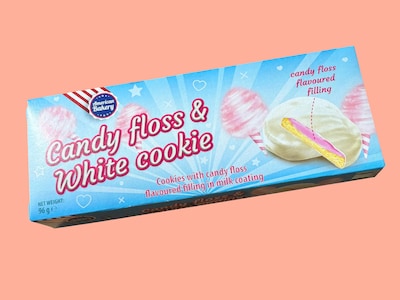 Candy Floss & White Cookie kager - American Bakery