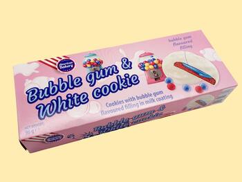 Bubble Gum & White Cookie Kjeks - American Bakery