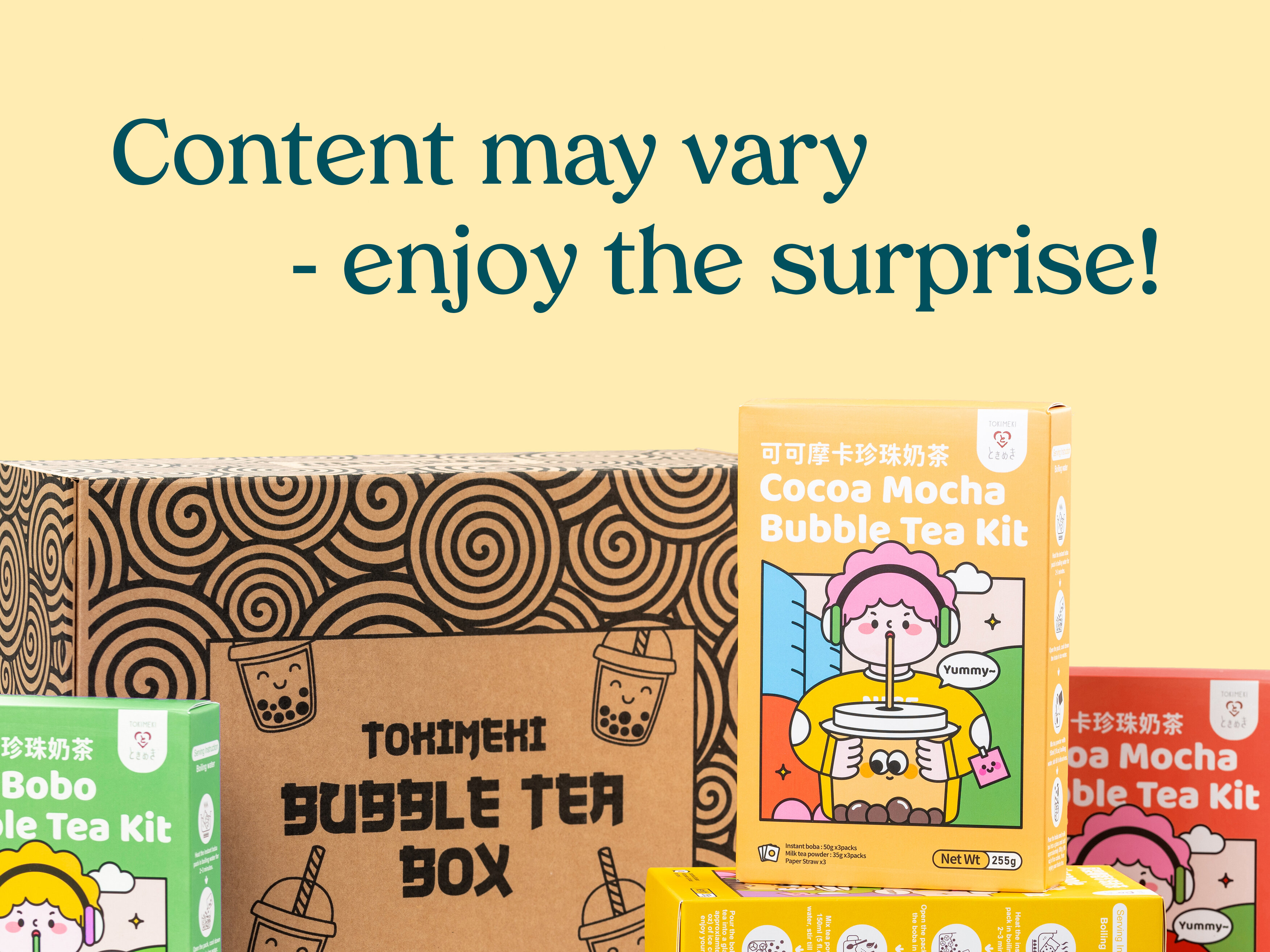 Geschenkbox Bubble Tea Kit - Tokimeki