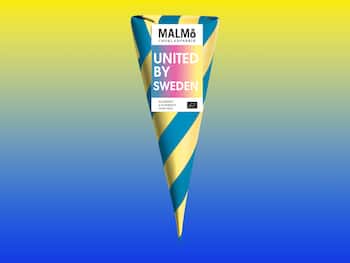 United by Sweden - Schokoladentüte mit dem Geschmack von Himbeer- und Blaubeergeschmack