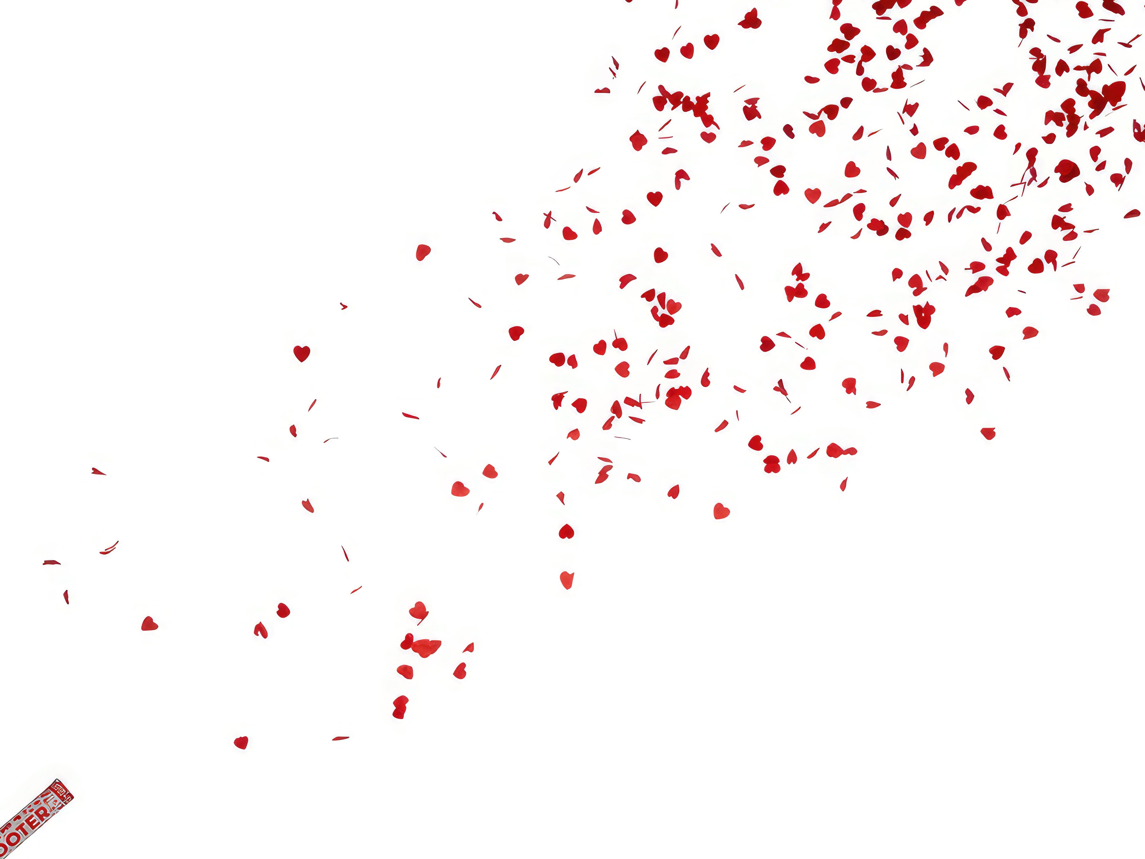 Konfettikanuuna Sydämet