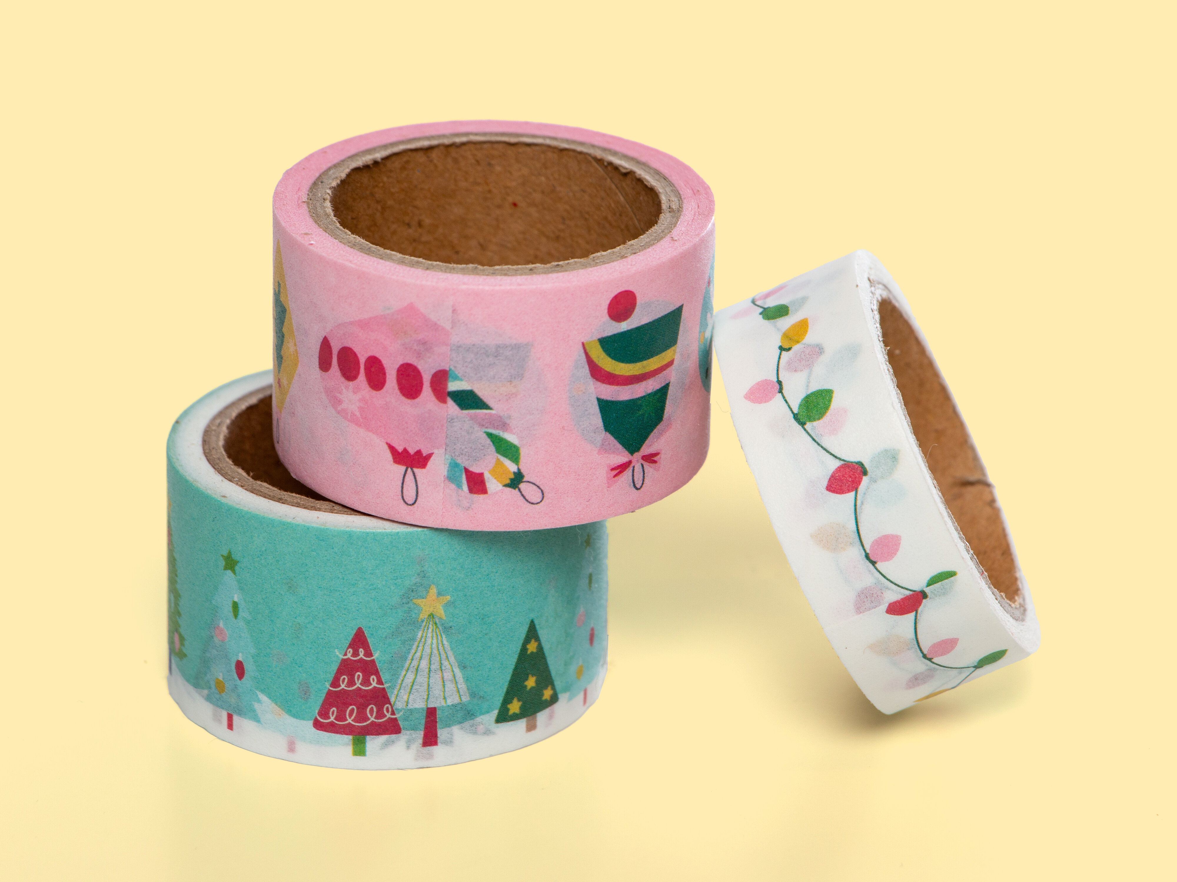 Tejprullar Julmotiv 3-pack