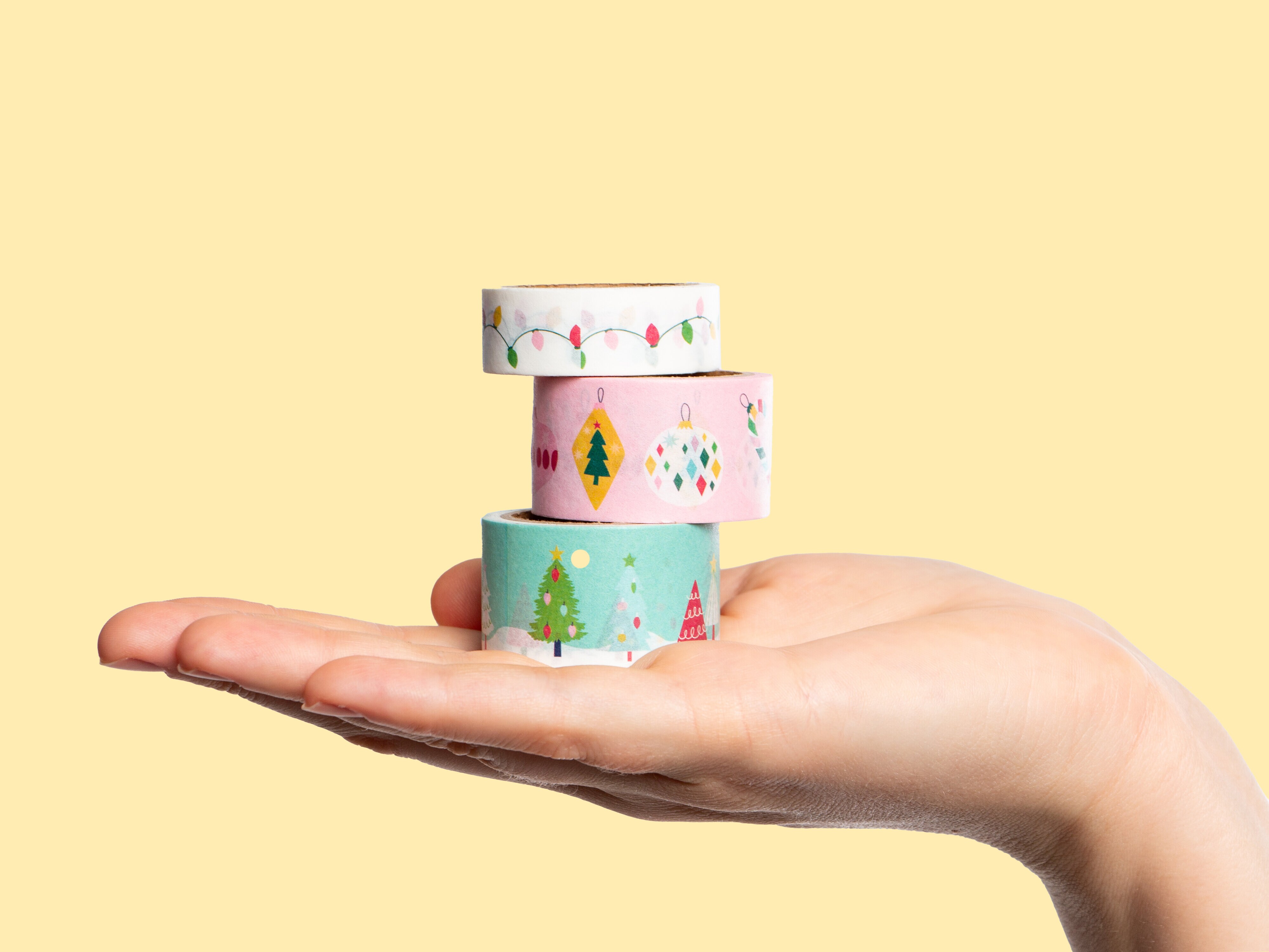 Tejprullar Julmotiv 3-pack