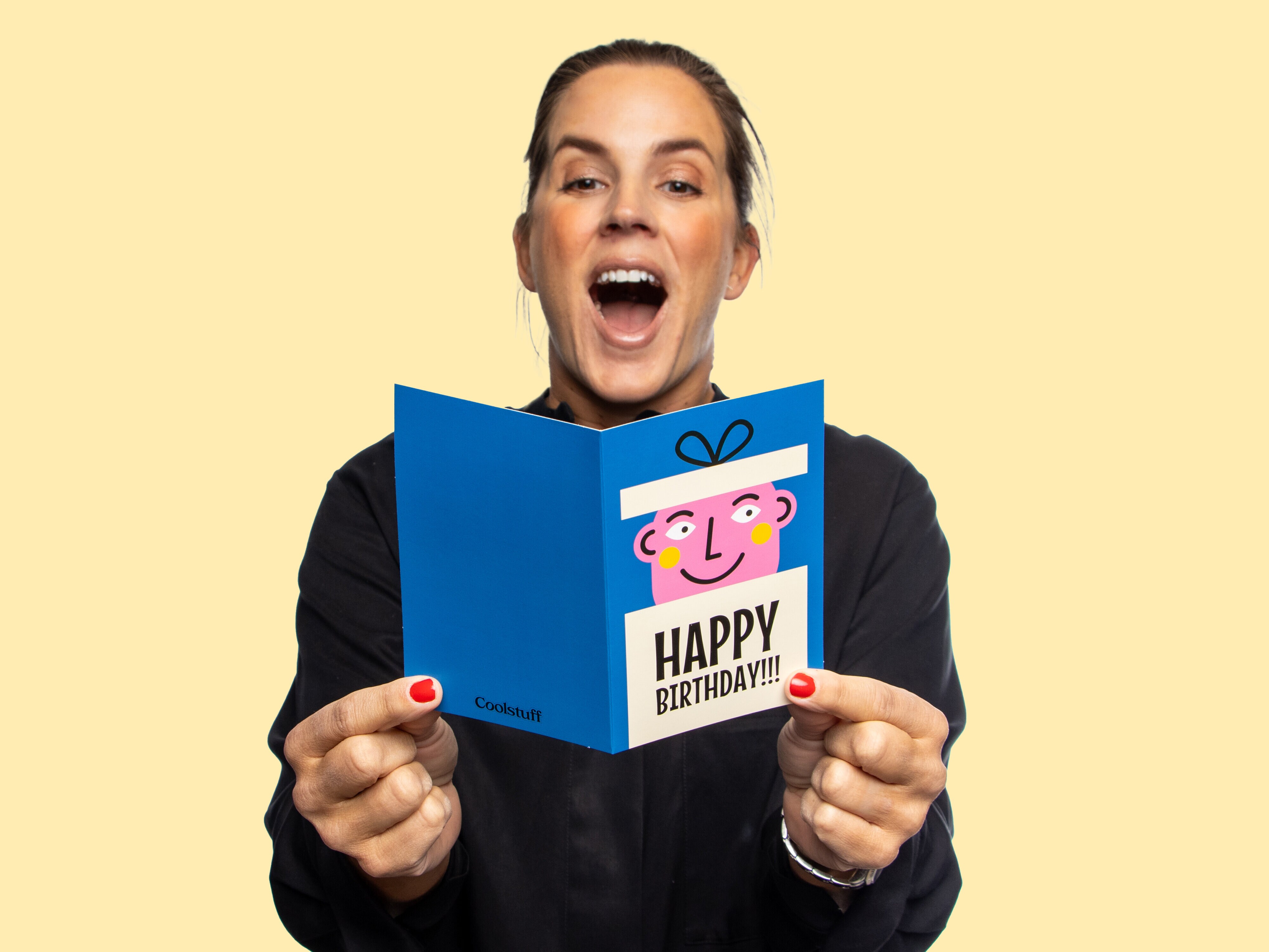 Bursdagskort "Happy Birthday" - 10-pakning