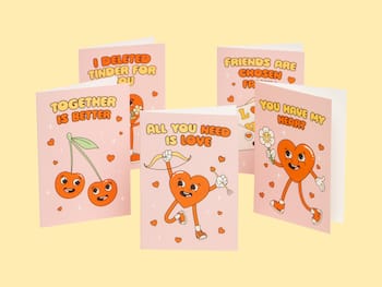 Kort "Retro Love" - 10-pakning