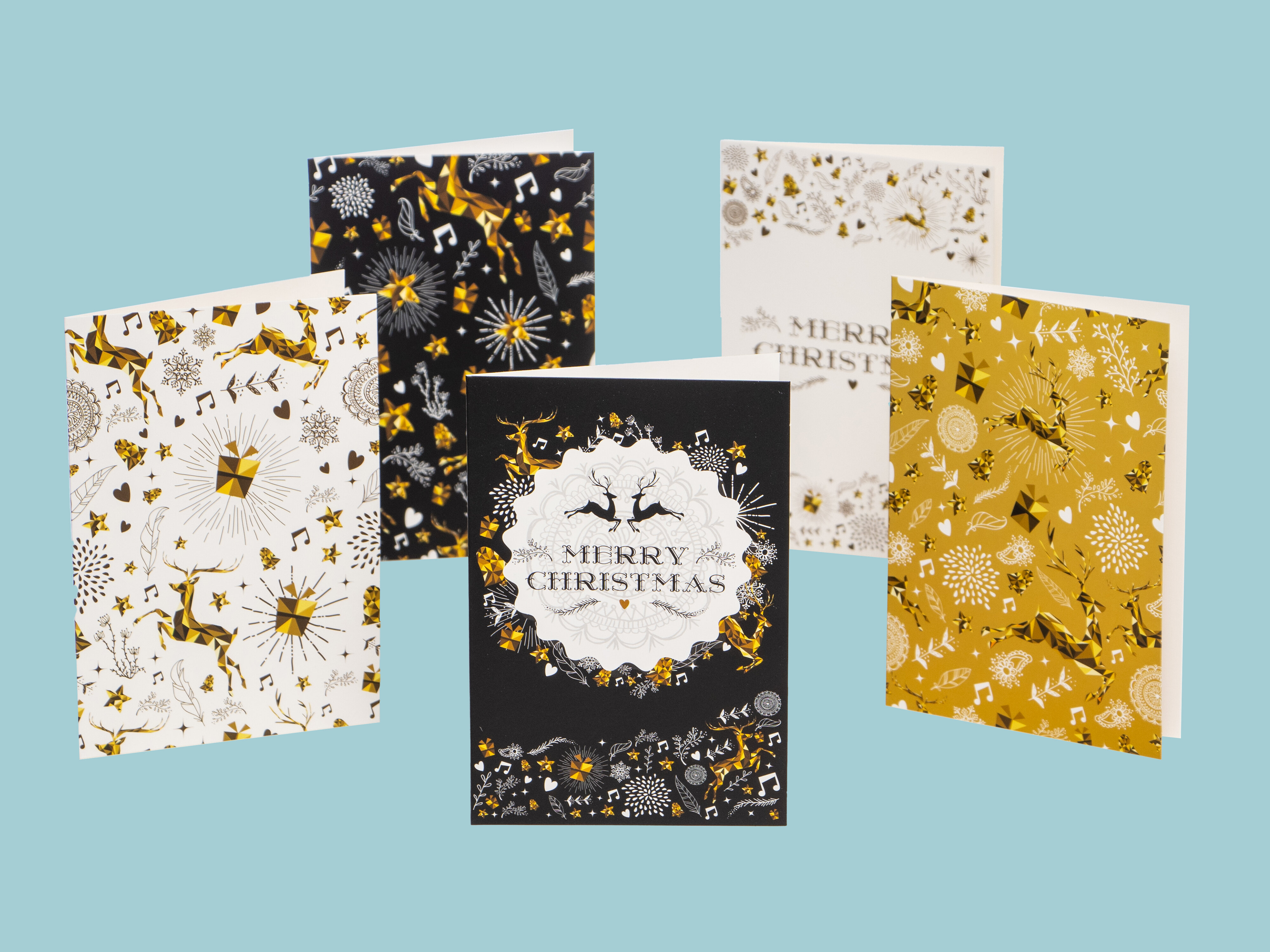 Tervehdyskortit Christmas - 10-pack