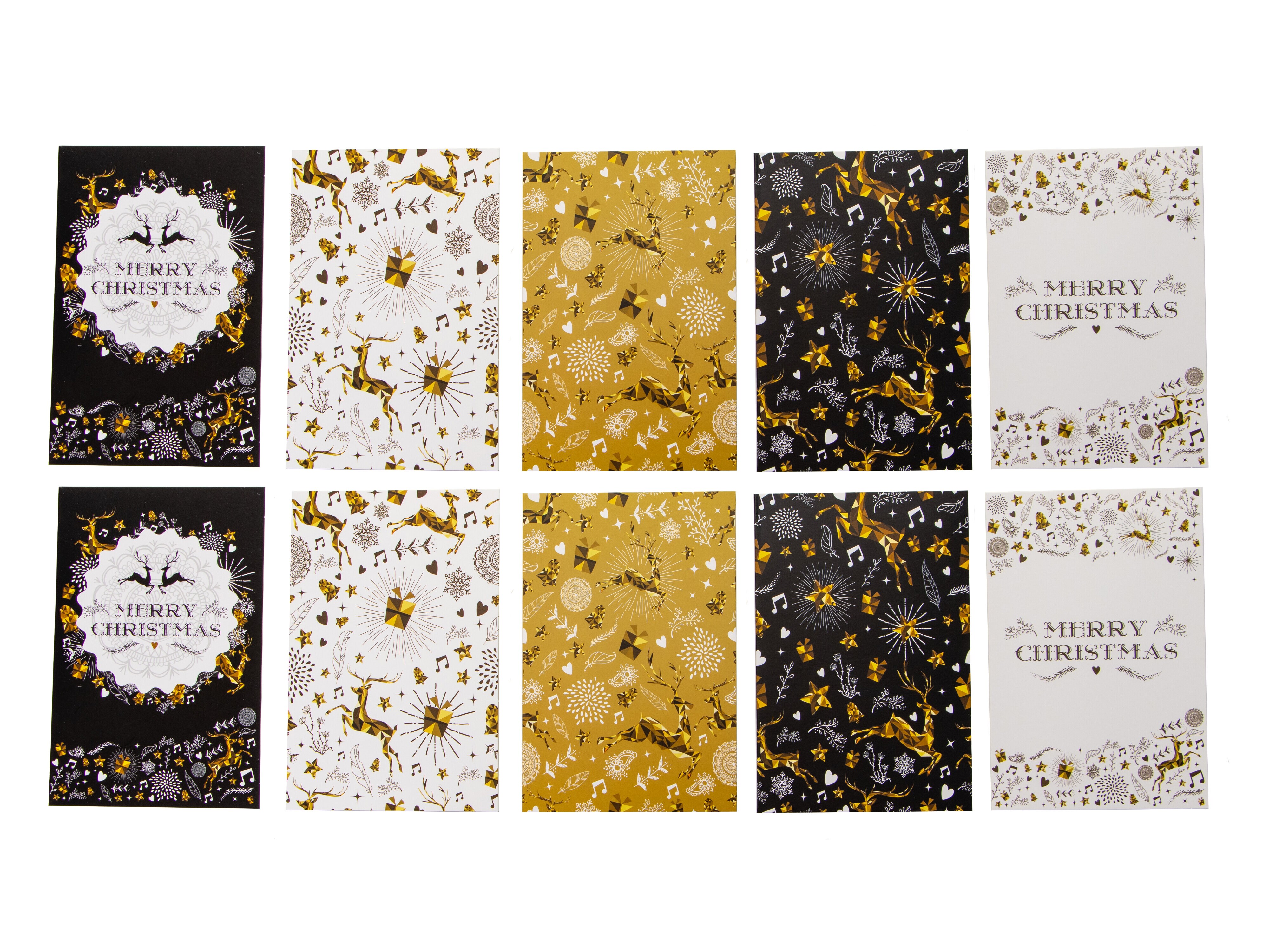 Julekort Christmas - 10-pak