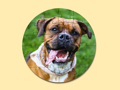 Personalisiertes Fotopuzzle - Rund