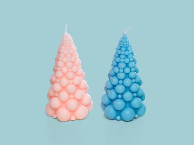 Kynttilä - Kuplakuusi 12 cm 1-pakkaus