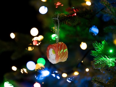 Weihnachtsbaumschmuck Sushi