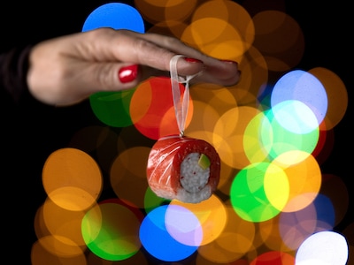 Weihnachtsbaumschmuck Sushi