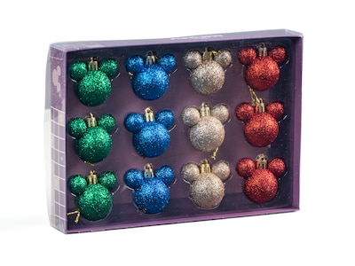 Julgranskulor Musse Pigg 12-pack