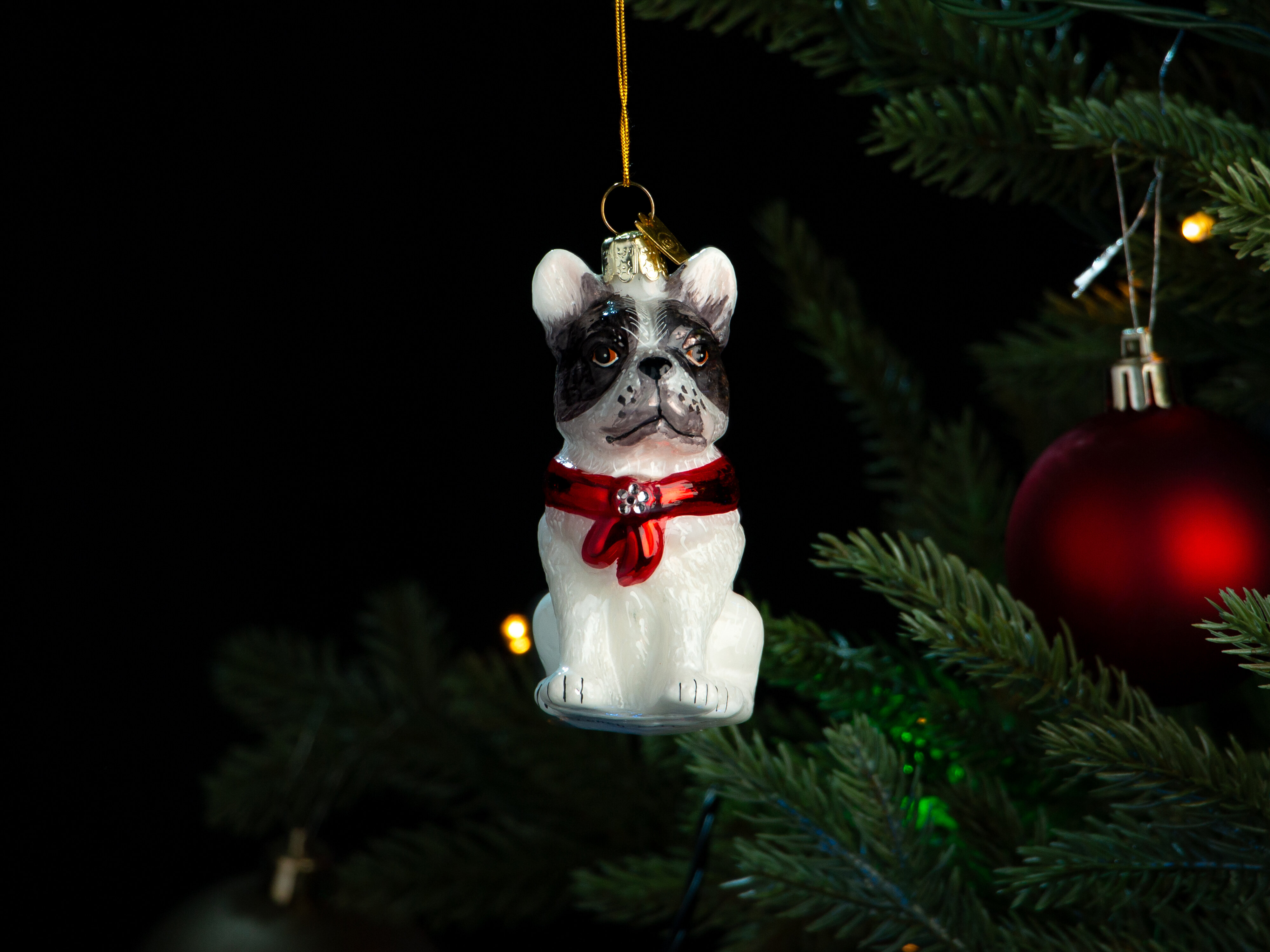 Weihnachtsbaumschmuck Französische Bulldogge