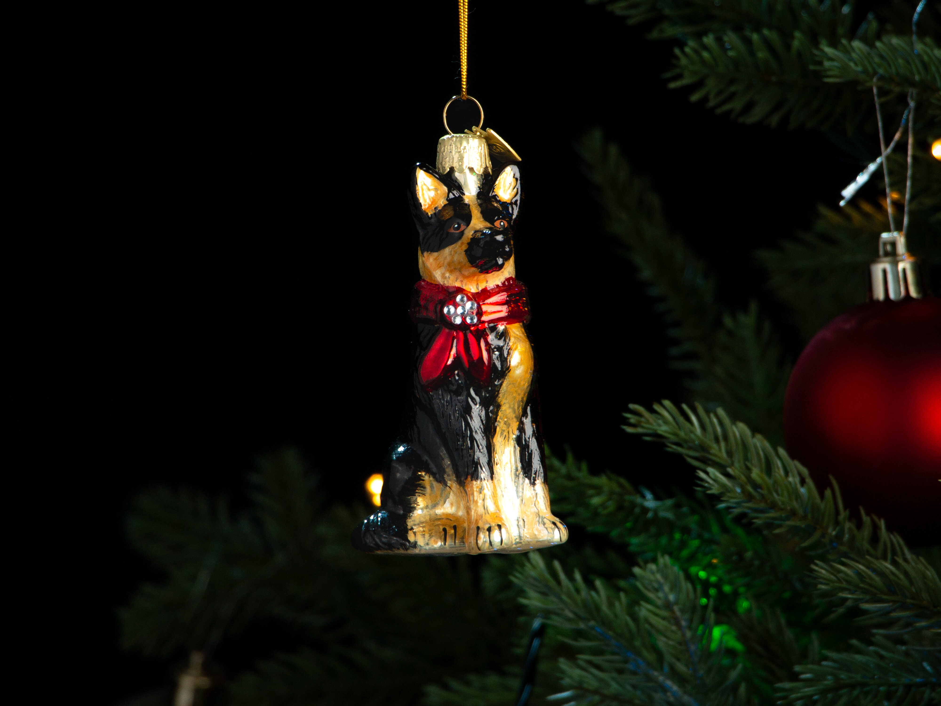 Weihnachtsbaumschmuck Schäferhund