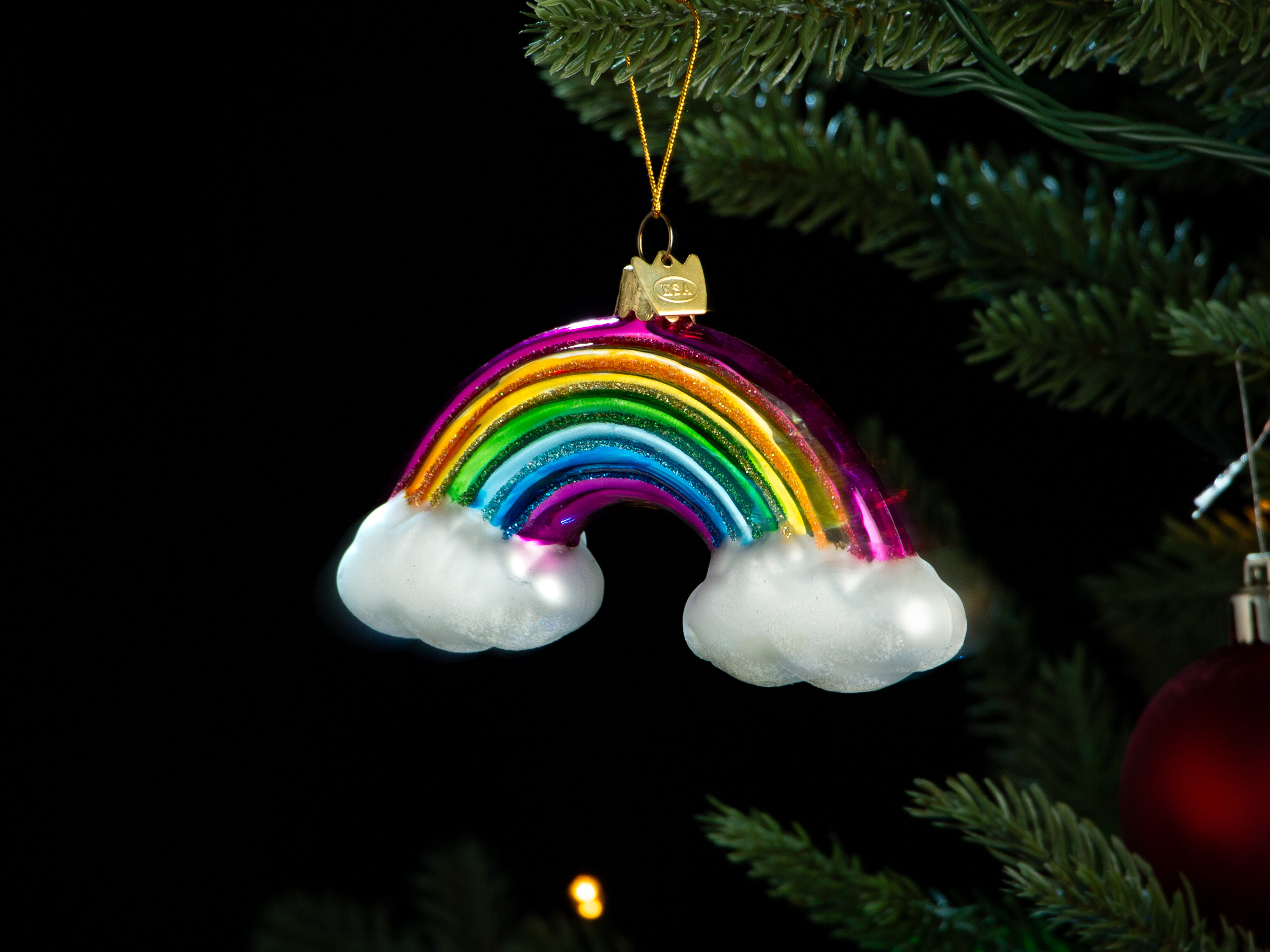 Julgranspynt Regnbåge