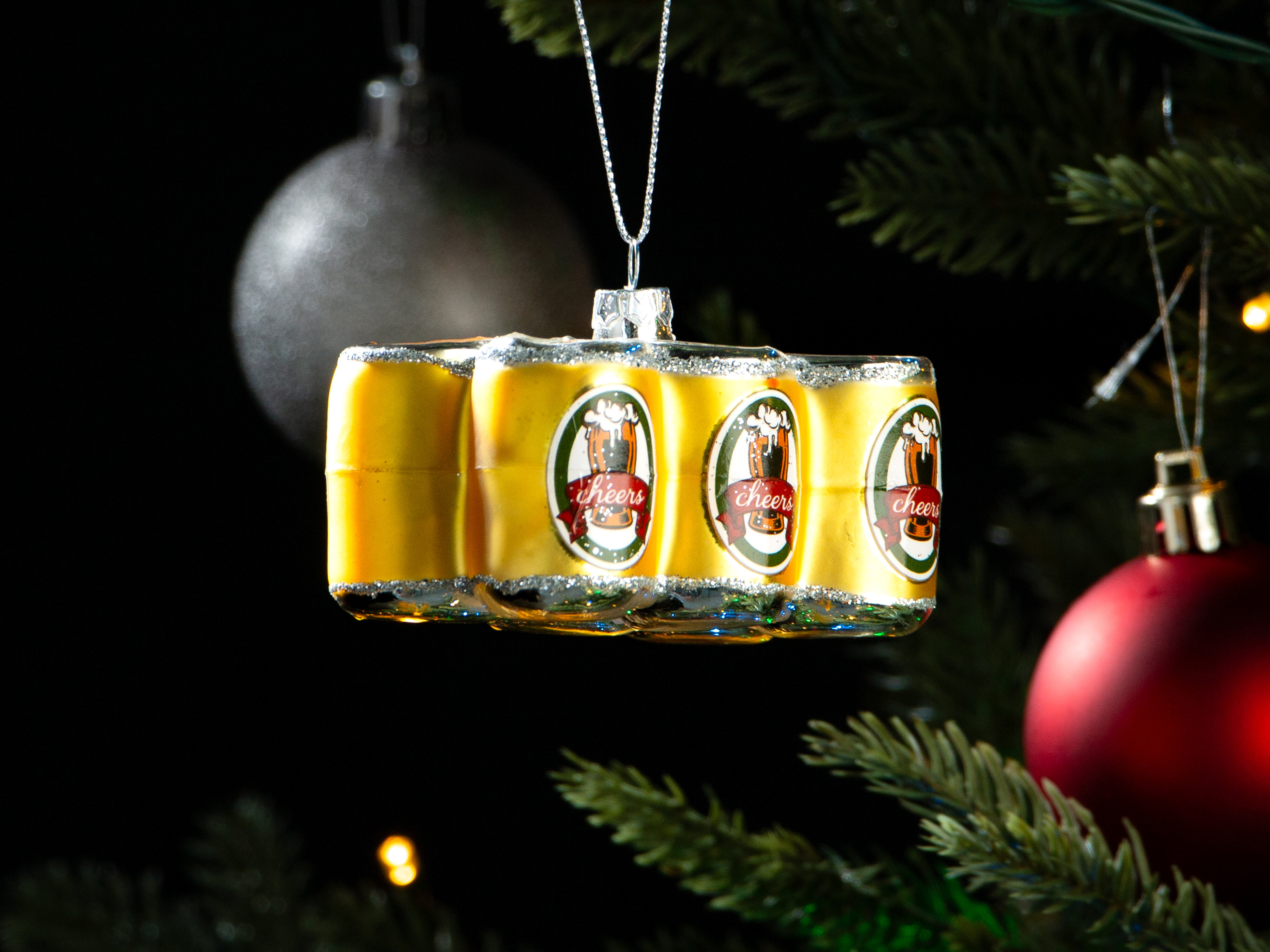 Weihnachtsbaumschmuck Öldosen