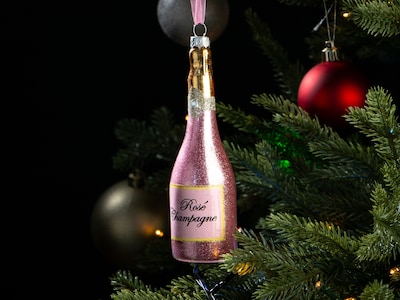 Juletræspynt Rosé Champagneflaske