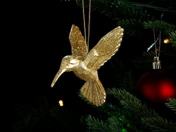 Juletrepynt Kolibri i Gull