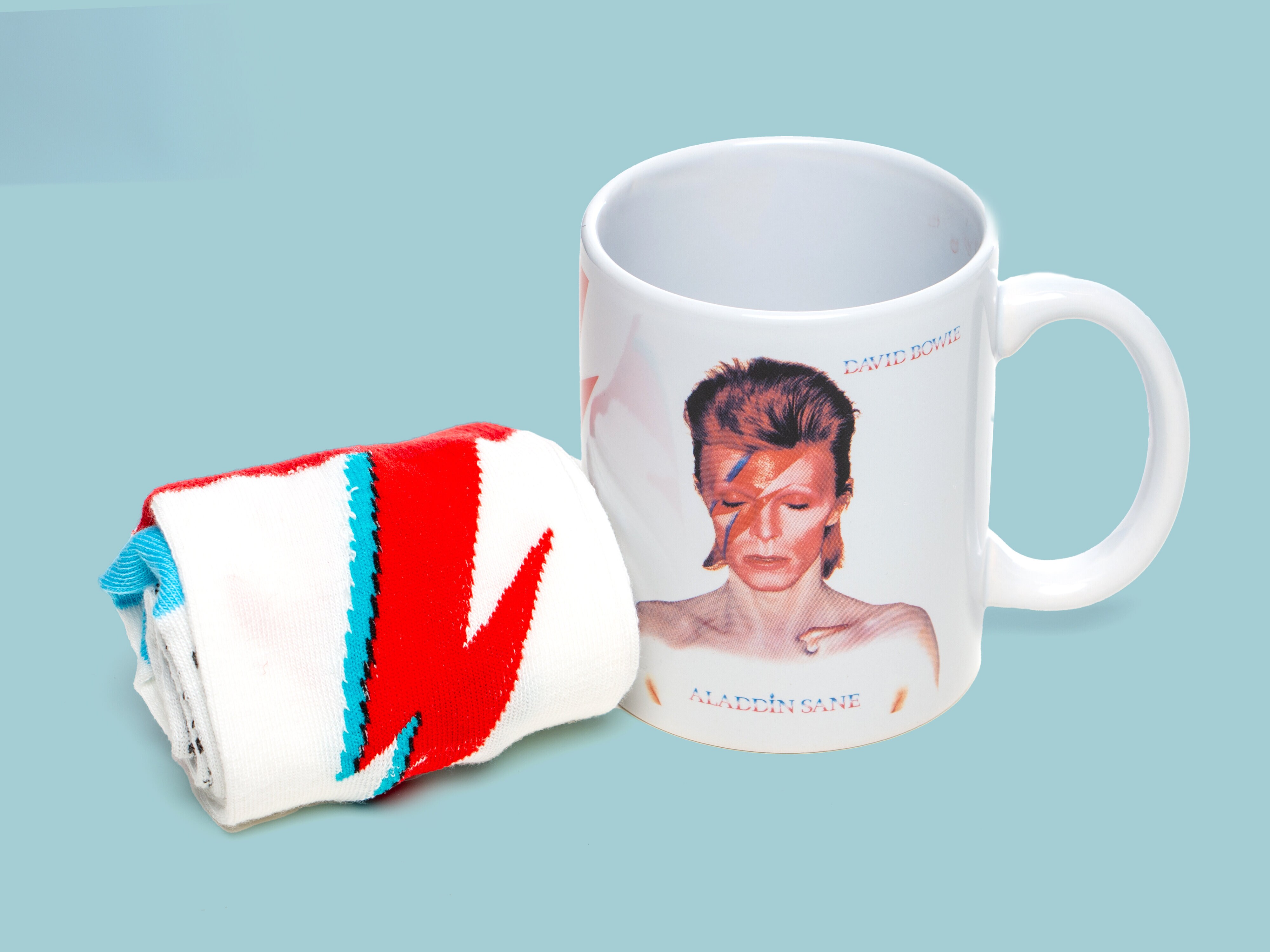 David Bowie Mugg & Strumpor Presentset